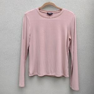 Express Long Sleeve Top in Nude Color in Size Extra Small